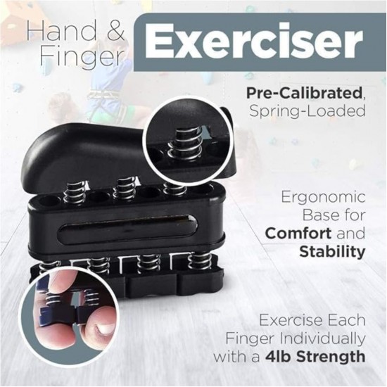 Riešo ir pirštų treniruoklio komplektas Tomaz Sport Grip 5IN1
