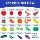 Rinkinys virtuvei, parduotuvei, daržovėms, vaisiams, 120 vnt. WOOPIE