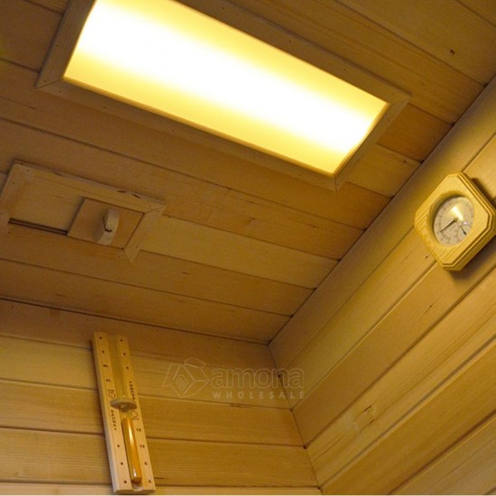 Sauna Su Hidromasažine Dušo Kabina AMO-1752W Kairė TRIO 180x110 cm.