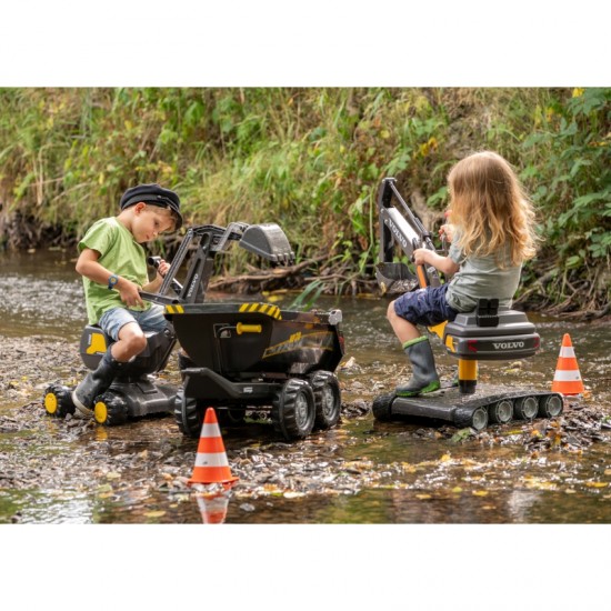 Savaeigis ekskavatorius - besisukantis, juodas Rolly Toys Volvo RollyDigger
