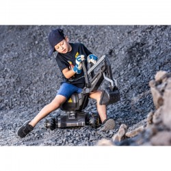 Savaeigis ekskavatorius - besisukantis, juodas Rolly Toys Volvo RollyDigger
