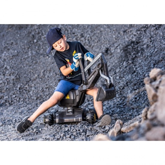Savaeigis ekskavatorius - besisukantis, juodas Rolly Toys Volvo RollyDigger