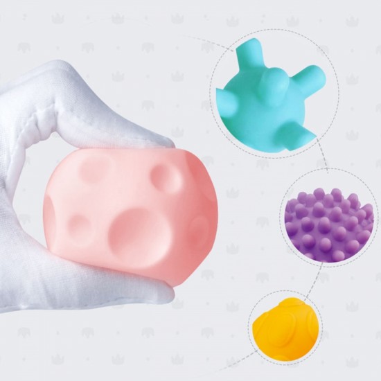 Sensoriniai spaudimo kaladėlės, 8 vnt. WOOPIE BABY