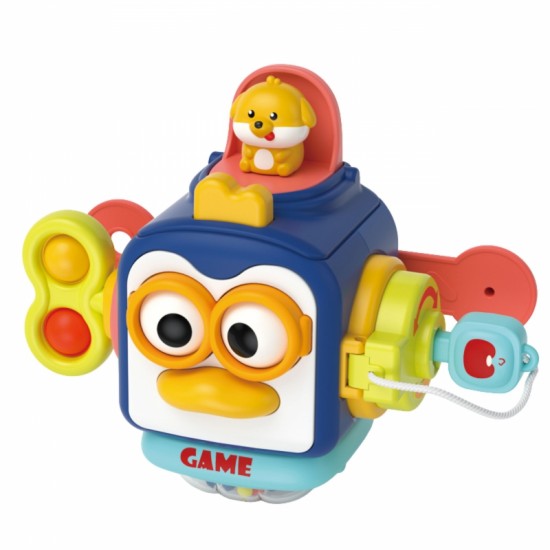 Sensorinis kamuoliukas 6 viename WOOPIE Penguin Montessori