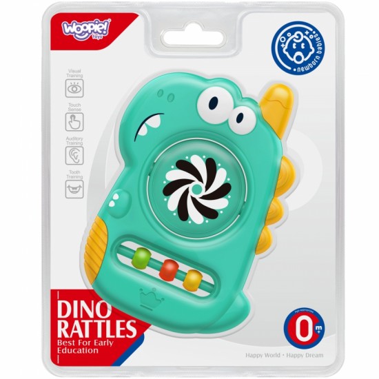 Sensorinis žaislas-kramtukas-veidrodėlis Dino WOOPIE BABY