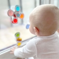 Sensorinis žaislas su suktuku Raketa Ateivis NSO 3 vnt. WOOPIE BABY