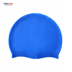 Silikoninė plaukimo kepuraitė THOMS 102-2758C, mėlyna (22,5 cm)
