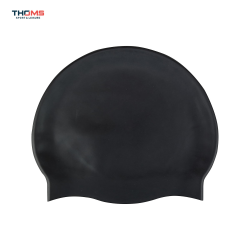 Silikoninė plaukimo kepuraitė THOMS TS-SC102-BC-24, Juoda (24,0 cm)