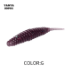 Silikoninis masalas AsaTsuri Tanta Violet Flake, ilgis 2,5 cm,.20vnt