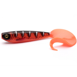 Silikoninis masalas Fox Rage Pro Grub - UV Red Wake 12 cm