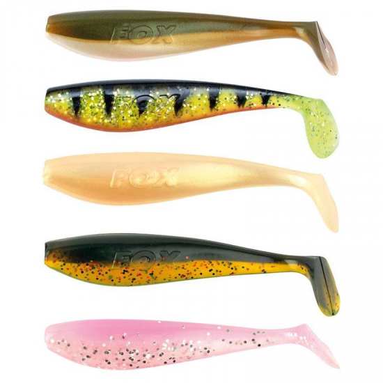 Silikoninis masalas FOX RAGE Slick Shad 9 cm UV Maišytų Spalvų 5 vnt.