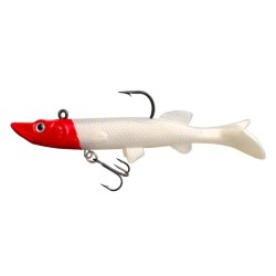 Silikoninis masalas su Jig galvute AsaTsuri T-Tail 3D RedHead 9 cm, 15g
