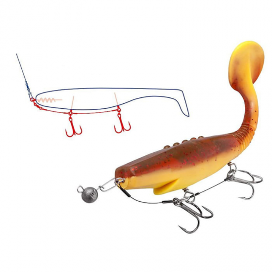 Sistemėlė Guminukui Dragon V-LURES 12cm 2/0dydis