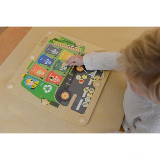 Šiukšlių rūšiavimas Atliekų rūšiavimo edukacinė lenta vaikams Masterkidz