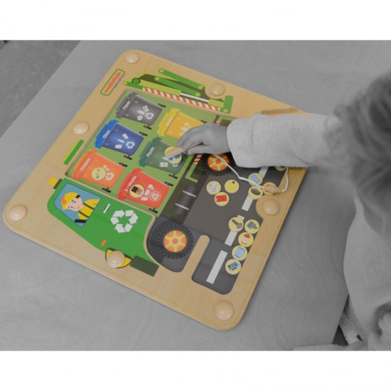 Šiukšlių rūšiavimas Atliekų rūšiavimo edukacinė lenta vaikams Masterkidz