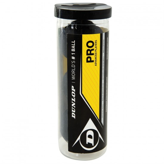 Skvošo kamuoliukai DUNLOP PRO, 3 vnt.