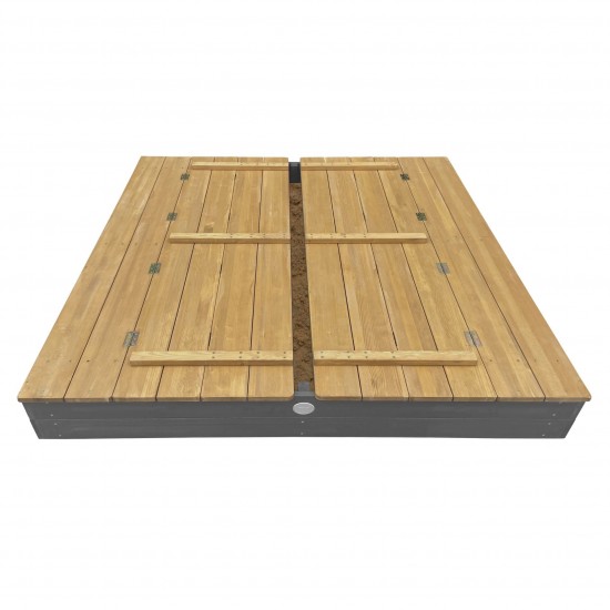 Smėlio dėžė AXI XXL „Ella“ 150 × 150 cm, pilka