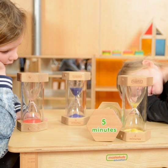 Smėlio laikrodžio rinkinys – Mokymasis apie laiką MASTERKIDZ
