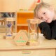 Smėlio laikrodžio rinkinys – Mokymasis apie laiką MASTERKIDZ