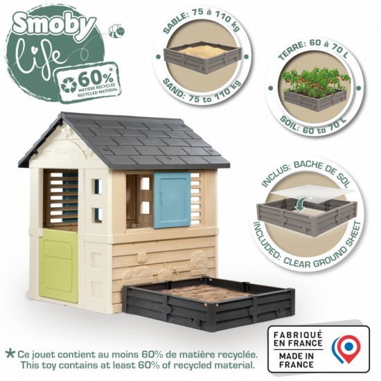 Sodo namelis su smėlio dėže Smoby Life