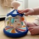 Spalvingi arkliai Mėlyna besisukanti karuselė WOOPIE BABY