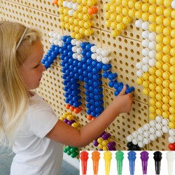 Spalvingos mokymosi lentos kaiščiai, 512 detalių, 8 spalvos „Masterkidz“