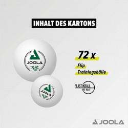 Stalo teniso kamuoliukai JOOLA Flip 40+ Balti, 72 vnt.