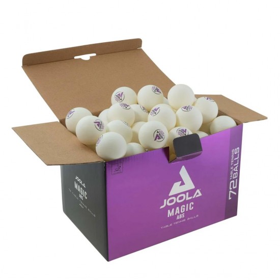 Stalo teniso kamuoliukai JOOLA Magic ABS 40+, 72 vnt. Balti