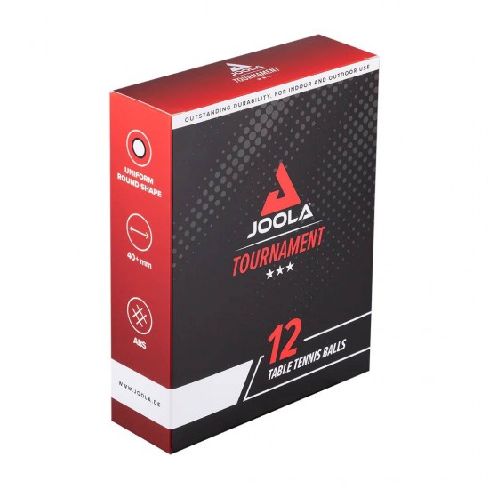 Stalo teniso kamuoliukai JOOLA Tournament*** 40+ WH, 12 vnt.