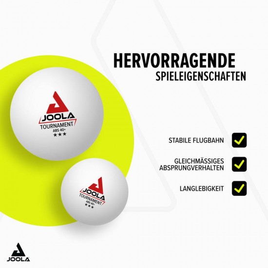 Stalo teniso kamuoliukai JOOLA Tournament*** 40+ WH, 24 vnt.