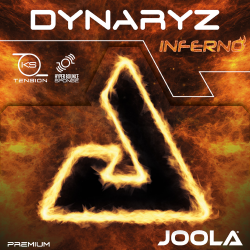 Stalo teniso raketės guma JOOLA Dynaryz Inferno, Black Max+