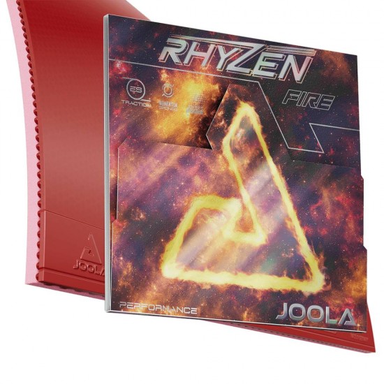Stalo teniso raketės guma JOOLA Rhyzen Fire, Red 2.0