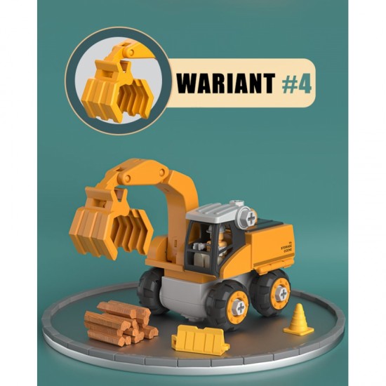 Statybvietės 5in1 XXL „pasidaryk pats“ varžtų rinkinys WOOPIE Mega