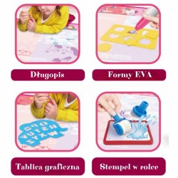 Stebuklingas vandens piešimo kilimėlis mažosioms princesėms WOOPIE