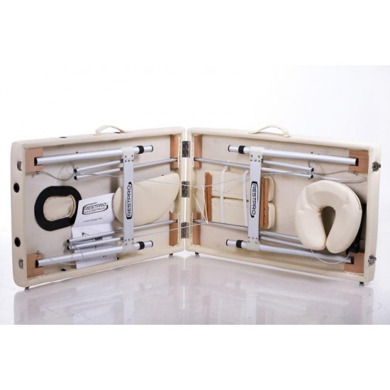 Sudedamas Masažo Stalas RESTPRO® ALU 2 (S) Cream Sudedamas Masažo Stalas RESTPRO® ALU 2 (S) Cream