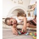Suktukas Sensorinis Lavinamasis Žaislas 3 viename Spalvingas WOOPIE BABY
