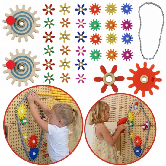 sukurkite savo mechanizma „Masterkidz STEM“ „Gears“ sukurkite savo mechanizma „Masterkidz STEM“ „Gears“