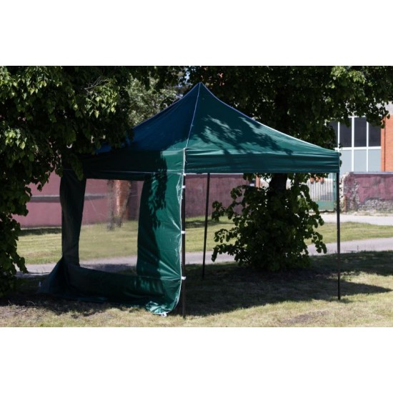 Sulankstoma palapinė Pop Up 2.92x2.92 m, su sienomis ir stogu, žalia, serija H, plienas Sulankstoma palapinė Pop Up 2.92x2.92 m, su sienomis ir stogu, žalia, serija H, plienas
