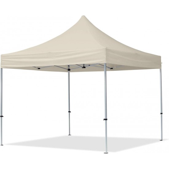 Sulankstoma pavėsinė Pop Up 3x3 m, su sienomis, Smėlio, X serijos, aliuminis
