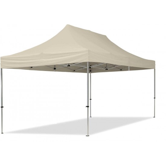 Sulankstoma pavėsinė Pop Up 3x4.5 m, su sienomis, Smėlio, X serijos, aliuminis