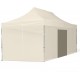 Sulankstoma pavėsinė Pop Up 3x4.5 m, su sienomis, Smėlio, X serijos, aliuminis