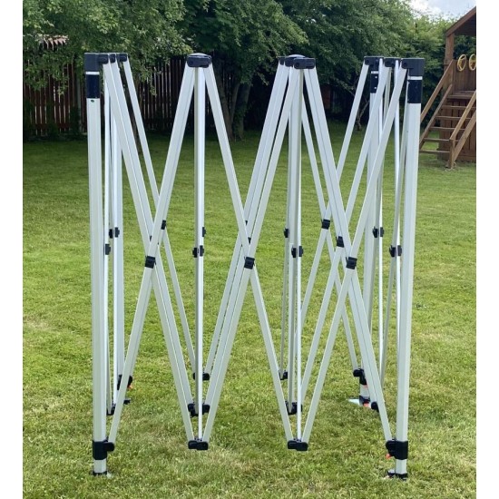 Sulankstoma pavėsinė Pop Up 3x4.5 m, su sienomis, Smėlio, X serijos, aliuminis Sulankstoma pavėsinė Pop Up 3x4.5 m, su sienomis, Smėlio, X serijos, aliuminis