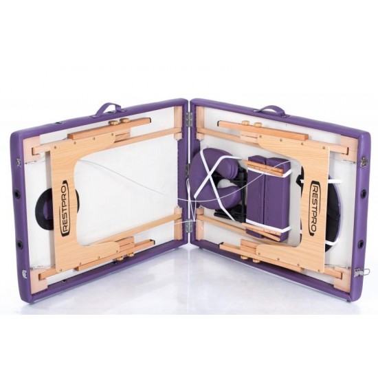 Sulankstomas masažo stalas Restpro Classic 2 Purple Sulankstomas masažo stalas Restpro Classic 2 Purple