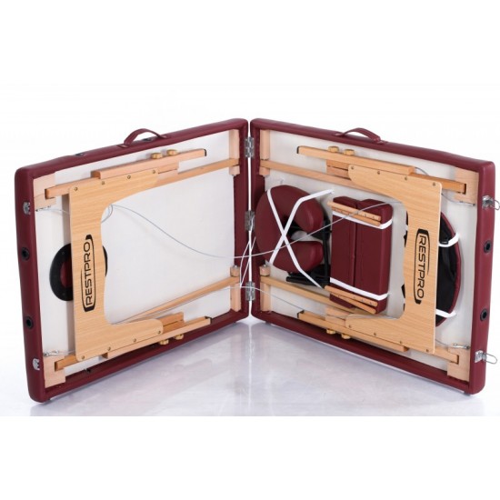 Sulankstomas masažo stalas Restpro Classic 2 Wine Red
