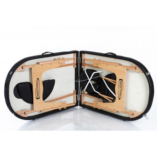 Sulankstomas masažo stalas Restpro Classic Oval 2 Black Sulankstomas masažo stalas Restpro Classic Oval 2 Black