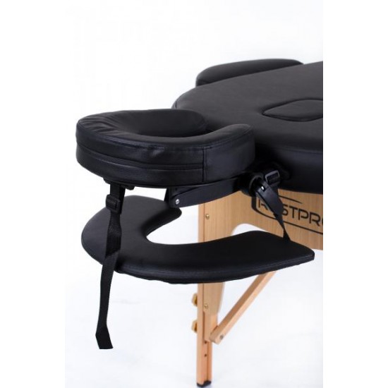 Sulankstomas masažo stalas Restpro Classic Oval 2 Black Sulankstomas masažo stalas Restpro Classic Oval 2 Black
