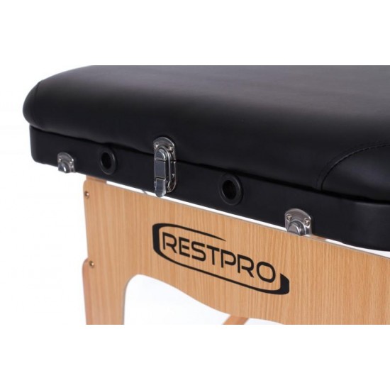 Sulankstomas masažo stalas Restpro Vip 3 Black