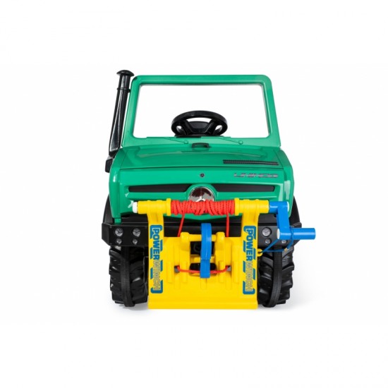 Sunkvežimio pedalais minamas automobilis Rolly Toys RollyUnimog Forst Mercedes-Benz gervė