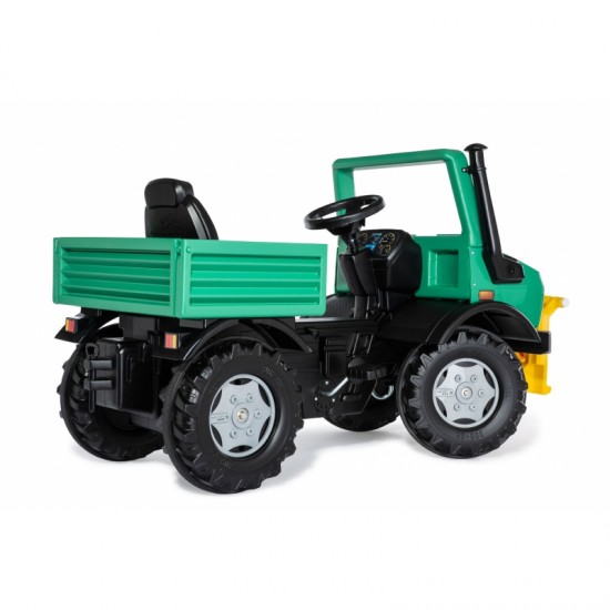 Sunkvežimio pedalais minamas automobilis Rolly Toys RollyUnimog Forst Mercedes-Benz gervė