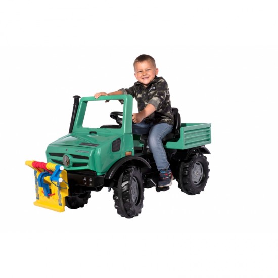 Sunkvežimio pedalais minamas automobilis Rolly Toys RollyUnimog Forst Mercedes-Benz gervė